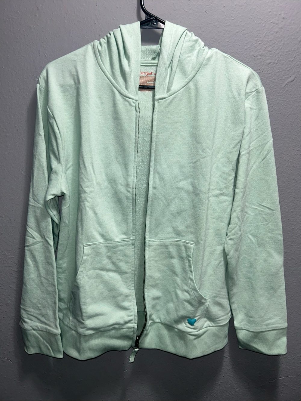 Cat & Jack Mint Green Zip-Up Hoodie Jacket